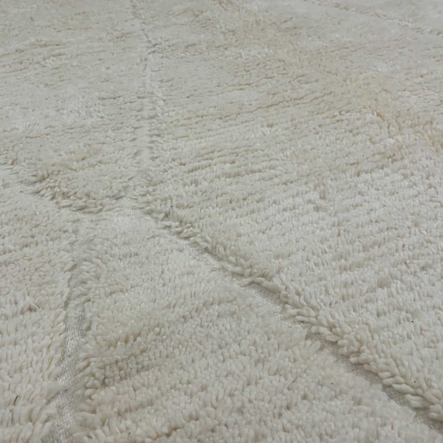Tapis berbère Beni Ouarain • Grand motif losanges blancs minimaliste